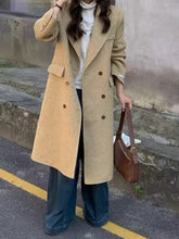 Load image into Gallery viewer, Above-the-knee Long Double-faced Wool Coat For Women
