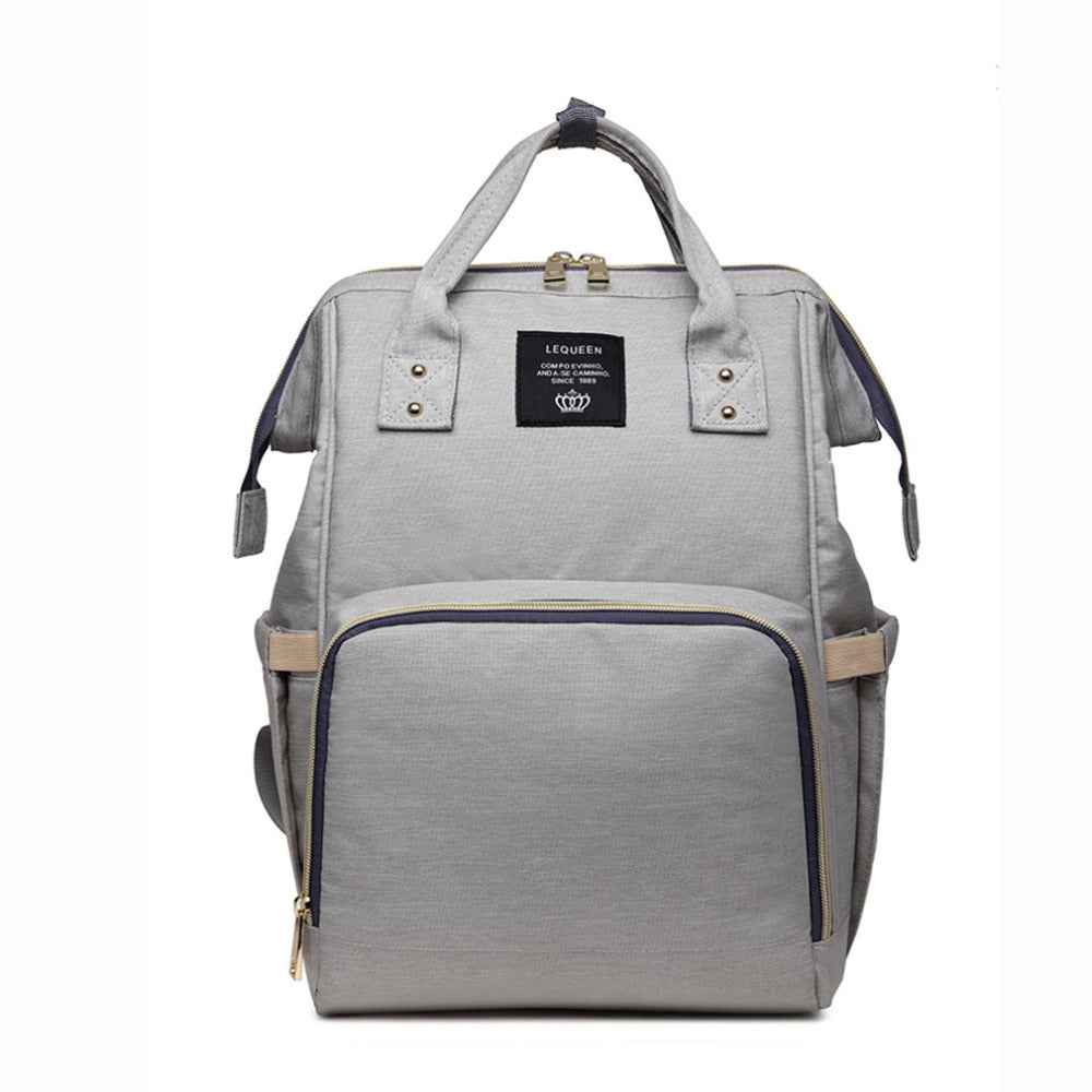 Maternity Diaper Backpack - Large Capacity Waterproof Oxford Nappy Bag with Anti-Theft Pocket & Stroller Straps