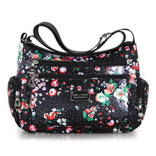 Load image into Gallery viewer, Women's Printed Canvas Shoulder Bag – Floral &amp; Landscape Pattern Crossbody Handbag