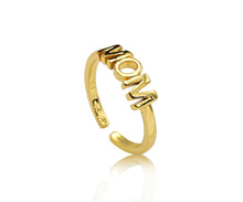 Load image into Gallery viewer, MOM Word Adjustable Ring, LD126