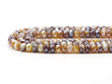 Load image into Gallery viewer, Mystic Natural Brown Banded Agate Rondelle Faceted Beads, Sku#UA254