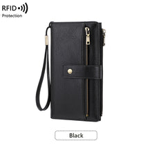 Load image into Gallery viewer, Anti-magnetic Womens Multi-Card Trifold Long Fashion Wallet