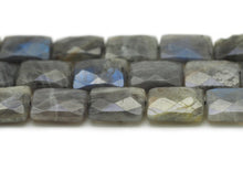 Load image into Gallery viewer, Natural Quality Faceted Rectangle Labradorite Beads, Sku#HY10