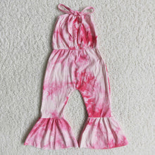 Load image into Gallery viewer, Girl  Pink Tie Dye Jumpsuit