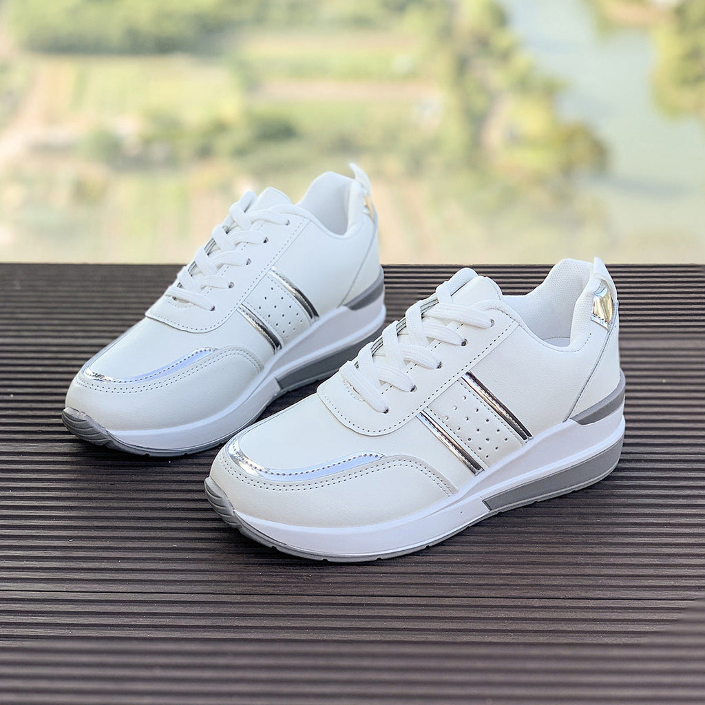Women's Chunky Platform Sneakers | Color-Block Casual Fashion Shoes