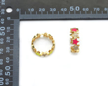 Load image into Gallery viewer, CZ Pave Enamel Star Stackable Ring, Sku#X364