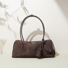 Load image into Gallery viewer, Women's Suede Leather Pillow Shoulder Bag | Minimalist Crossbody Handbag