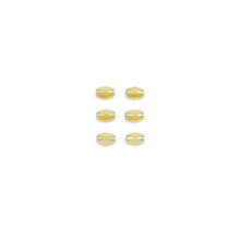 Load image into Gallery viewer, CZ Oval Faceted Tube Gold Spacer beads, Sku#JL189