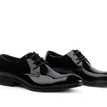 Load image into Gallery viewer, Men's Glossy Leather Lace-Up Oxford Dress Shoes | Pointed Toe Business Wedding Shoes