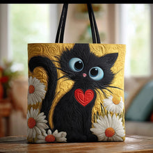Load image into Gallery viewer, Quilted Digital Print Tote Bag - High Capacity Women's Shoulder Bag with Embroidery