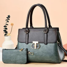 Load image into Gallery viewer, Women's Two-Piece PU Leather Shoulder Bag Set | Crossbody Handbag + Mini Coordinating Bag