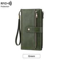 Load image into Gallery viewer, Anti-magnetic Womens Multi-Card Trifold Long Fashion Wallet