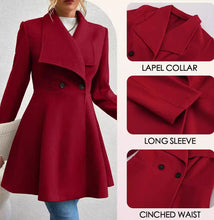 Load image into Gallery viewer, Slim-fit Long Fashion Lapel Women's Wool Coat