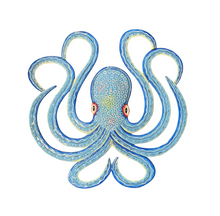 Load image into Gallery viewer, Simple Blue Octopus
