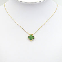 Load image into Gallery viewer, Gold Colorful Enamel Quatrefoil Clover Flower Charm, Sku#FH221