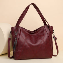 Load image into Gallery viewer, Women's PU Leather Crossbody Tote Bag – Spacious, Minimalist &amp; Versatile