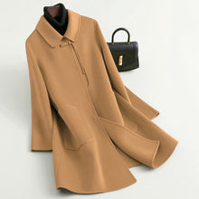 Load image into Gallery viewer, New Chinese-style Red Oversized Double-faced Wool Coat