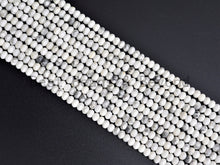 Load image into Gallery viewer, Natural Faceted Rondelle Howlite beads,2x3mm/3x5mm Natural W