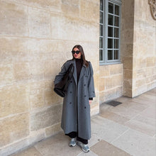 Load image into Gallery viewer, Elegant Wool Long Coat New Casual-style Outerwear