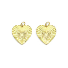 Load image into Gallery viewer, Gold Radical Heart Charm, Sku#LX361