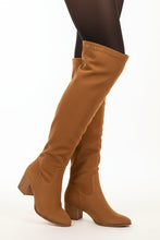 Load image into Gallery viewer, Women's Suede Stiletto Pointed-Toe Boots – High Heel Slip-On Winter Boots