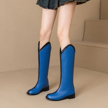 Load image into Gallery viewer, Women's Over-the-Knee Knight Boots | Chunky Heel Pointed Toe Side Zipper