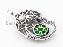 Load image into Gallery viewer, CZ Micro Pave Leopard with Big oval stone, SKU#L239