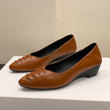 Load image into Gallery viewer, Women's Slip-On Loafers | Soft PU Leather Non-Slip Wedge Flats