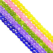 Load image into Gallery viewer, Flat Oval Jade Smooth Beads, Sku#U1948