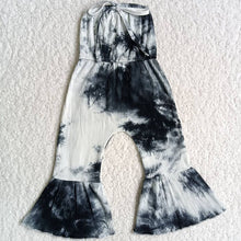 Load image into Gallery viewer, Girl  Black Tie Dye Jumpsuit