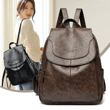 Load image into Gallery viewer, Women's Large Capacity Genuine Leather Travel Bag | Laptop Sleeve &amp; Multi-Pocket