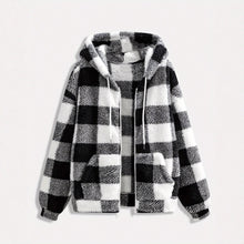 Load image into Gallery viewer, Fashionable Casual Zip-up Plush Hoodie With Long Sleeves
