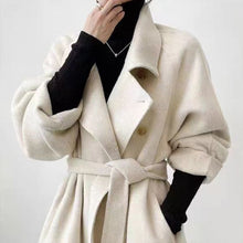 Load image into Gallery viewer, Loose-fitting Double-faced Cashmere Coat, Extra-thick Wool Overcoat