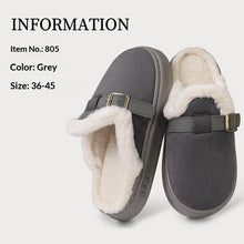 Load image into Gallery viewer, Plush Lined Cotton Slippers