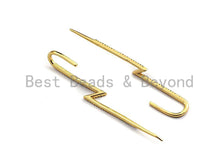 Load image into Gallery viewer, Colorful CZ Long Spike Dangle Earrings, Sku#J141