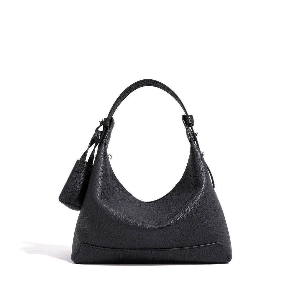 Women's Genuine Leather Pillow Bag – Full-Grain Cowhide Shoulder Bag