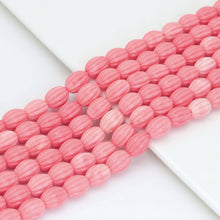 Load image into Gallery viewer, 10x13mm Pink Pumpkin Resin Beads, Sku#U2047