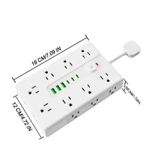 Load image into Gallery viewer, 22-in-1 Multi-Functional Power Strip – 16 Sockets, 3 USB-A &amp; 3 USB-C