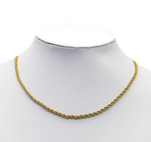 Load image into Gallery viewer, Gold Silver Rope chain Necklace, sku#B204