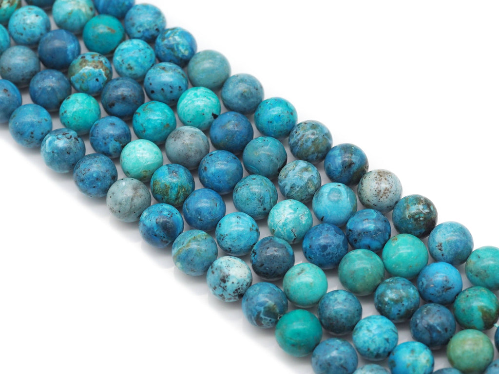 Genuine High Quality Chryscolla Round Smooth Beads, Sku#U1383
