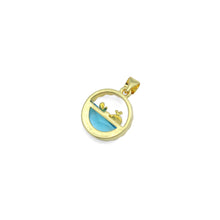 Load image into Gallery viewer, Whale On Blue Ocean Charm Pendant, Sku#LD702