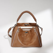 Load image into Gallery viewer, Women's Genuine Leather Cylindrical Crossbody Bag – Casual Everyday Shoulder Bag