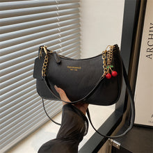 Load image into Gallery viewer, Solid Color Shoulder Bag with Zipper