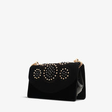 Load image into Gallery viewer, The Infanta Black Spike Leather Handbag