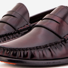 Load image into Gallery viewer, The Belmont Burgundy Polished Leather Men Loafer