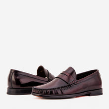 Load image into Gallery viewer, The Belmont Burgundy Polished Leather Men Loafer