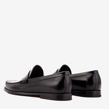 Load image into Gallery viewer, The Belmont Black Polished Leather Men Loafer
