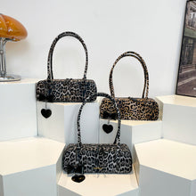 Load image into Gallery viewer, Leopard Print Tote Bag – Retro European Style Handbag | Black, Brown &amp; Yellow