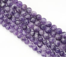 Load image into Gallery viewer, High Quality Genuine Dog Teeth Amethyst Round Smooth Beads,