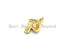 Load image into Gallery viewer, CZ Micro Pave Mushroom Charm Pendant, Cubic Zirconia Pendant,SKU#Y182